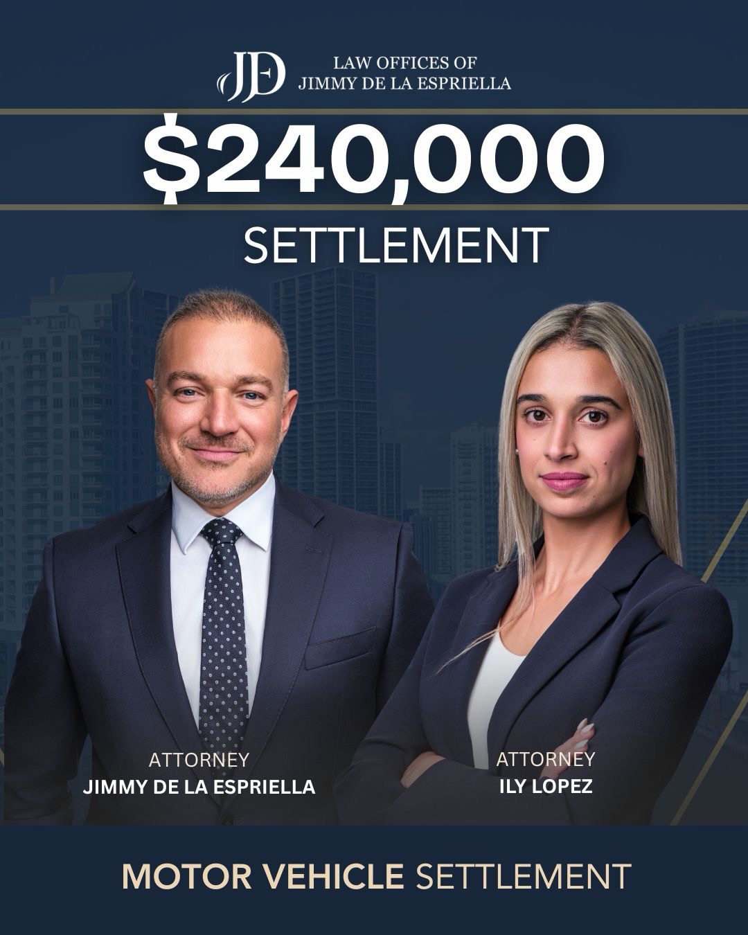 $240,000 Motor vehicle